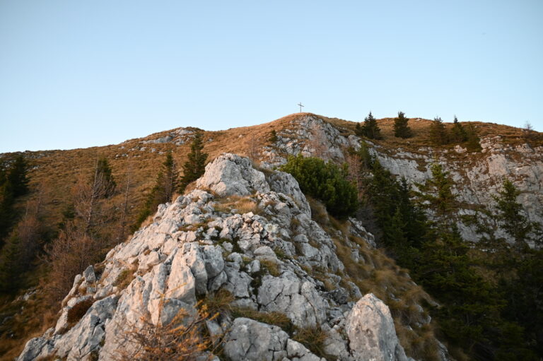 Freiberg (1.923) und Terklturm/Kriva peč (1.798) Sunset